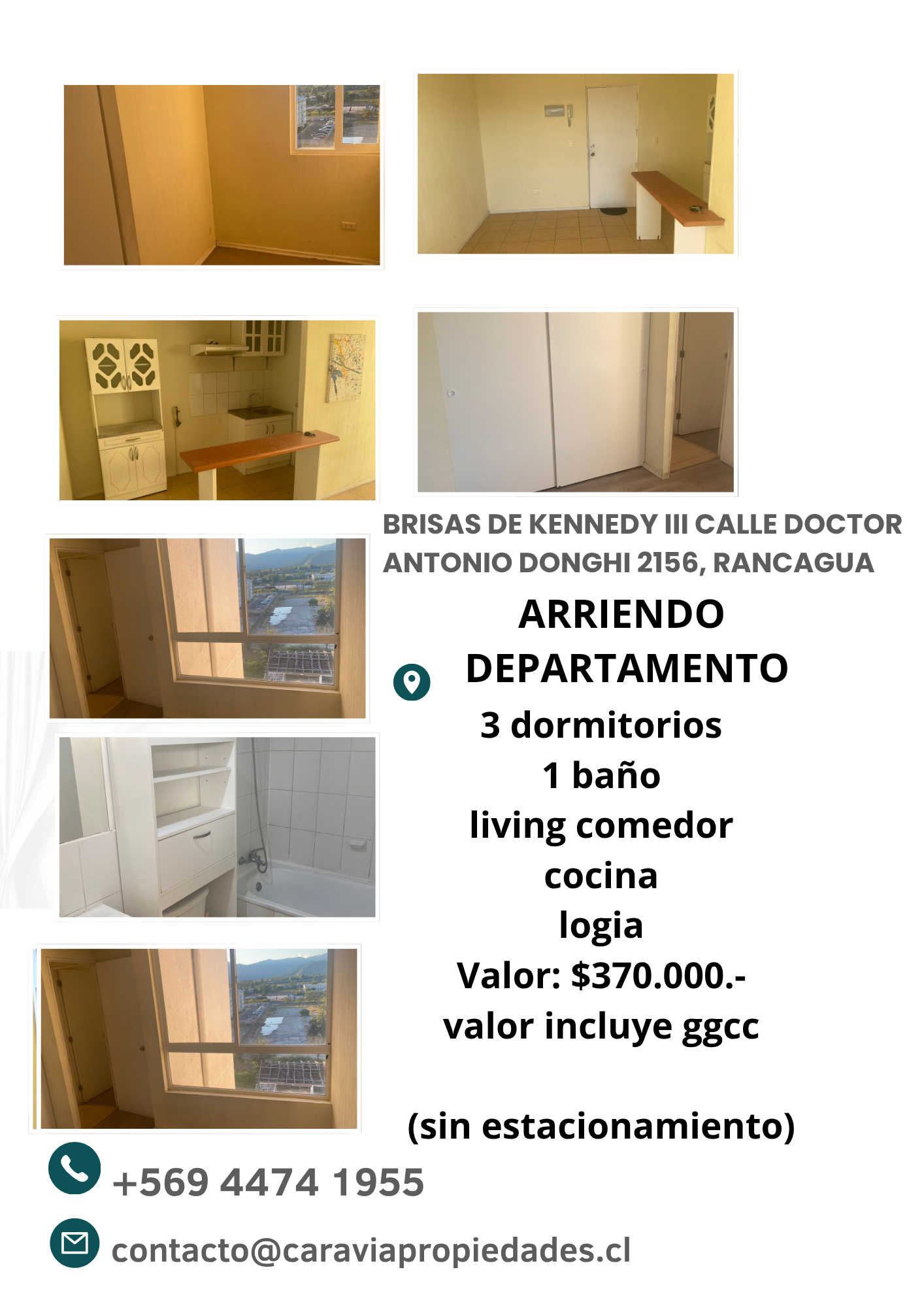 DEPARTAMENTO BRISAS DE KENNEDY III, RANCAGUA